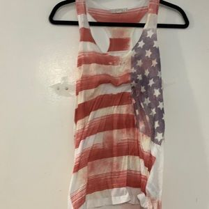 Forever 21 American flag patterned tank top, sized M. Two available.